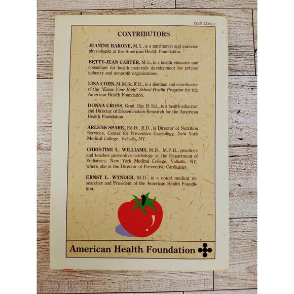 Great Meals Great Snacks Great Kids American Health Foundation Cookbook 1989 Vtg - Picture 8 of 12